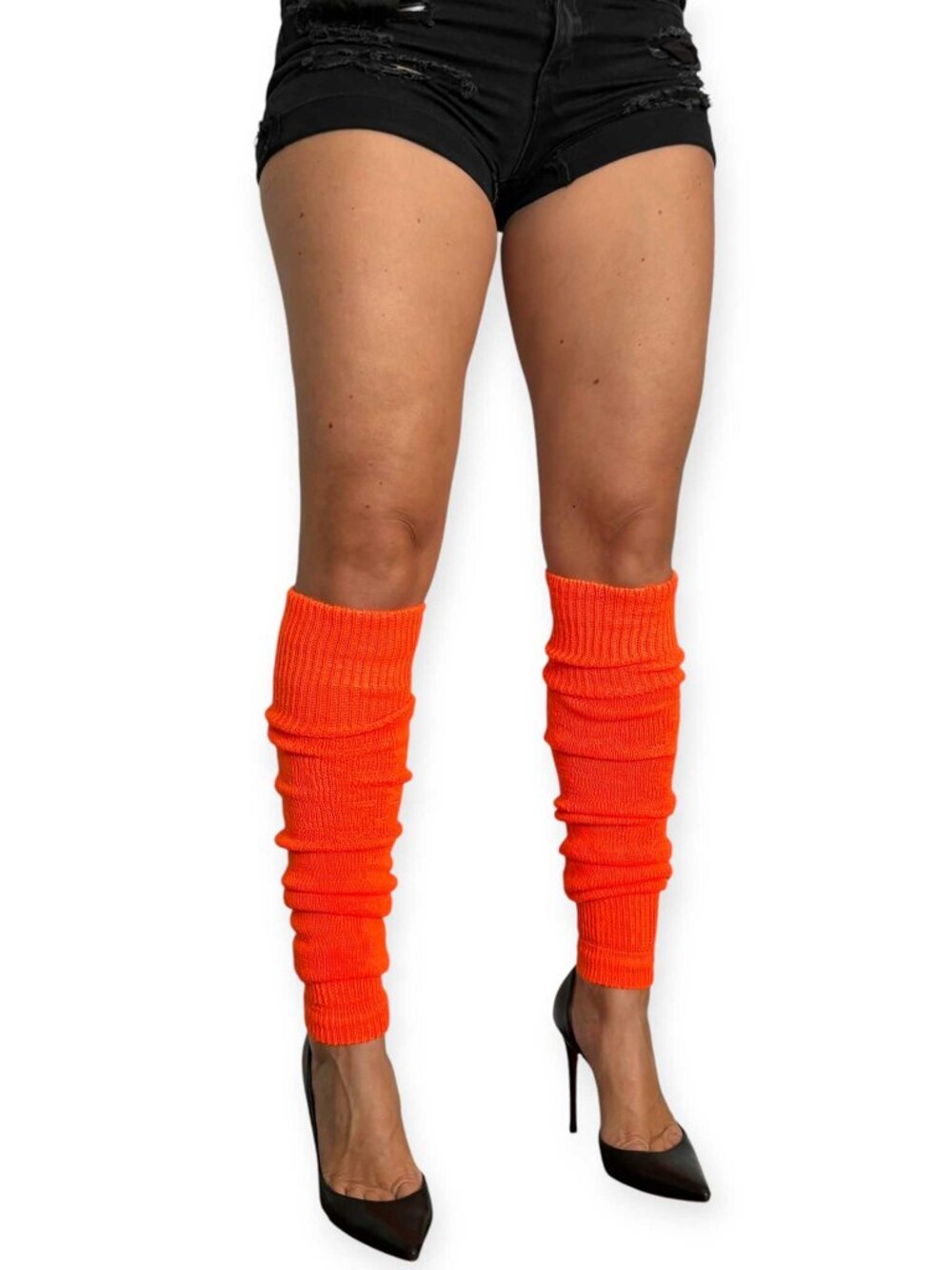 Neon Orange Leg Warmers